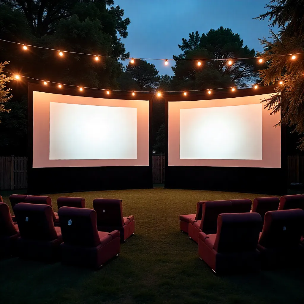 Ulkoilmaelokuvateatteri järjestely